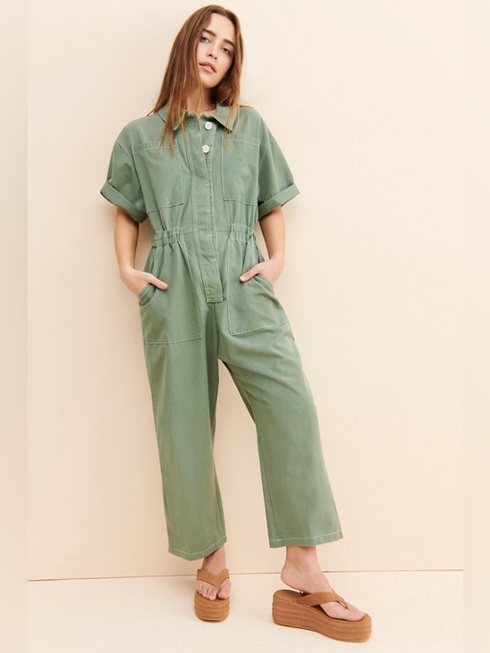 Anthropologie Pants - Anthropologie Oh seven‎ days Bobby Relaxed Coveralls size medium